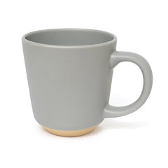 500ML Ceramic Mug with Raw Base – Blue, White & Grey Variants