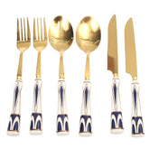 6Pcs Cutlery Set Gold 8 X 3 Inch At-03