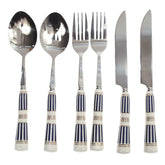 6Pcs Cutlery Set Silver 8 X 3 Inch At-10