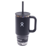 Hydro Flask 32oz All Around Travel Tumbler – Black | Large Insulated Mug with Handle & Straw Lid
