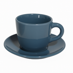 6 Pcs Cup & Saucer Set – Blue