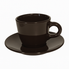6 Pcs Cup & Saucer Set – Black