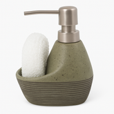 1pc Single Piece Soap Dispenser with Sponge Holder – 3 Elegant Color Variants
