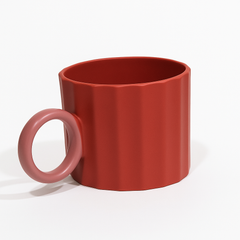 Ceramic Mug 420ml Collection – Red, Blue, Yellow & Dark Green