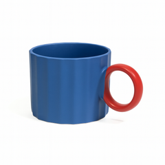 Ceramic Mug 420ml Collection – Red, Blue, Yellow & Dark Green