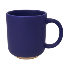 500ML Ceramic Mug with Raw Base – Blue, White & Grey Variants