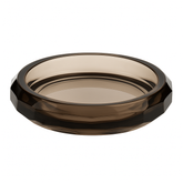 Premium Gray Faceted Soap Dish – Elegant Acrylic Bathroom Accessory