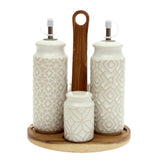 OIL & VINEGAR SET WHITE.Z237-362 - Habitt