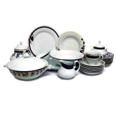 45pcs Dark Blue Dinner set