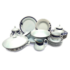 45pcs Dark Blue Dinner set