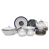 45Pcs Dinner Set (Peacock Floral)