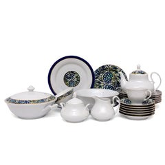 45Pcs Dinner Set (Peacock Floral)