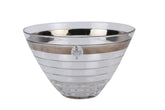 BAGUETTE BOWL WITH PLATINUM 25CM 65272M