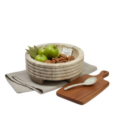 BOWL WITH LEG AND RING 10X10X4