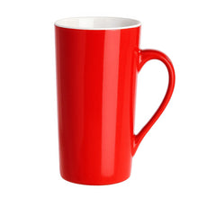 Ceramic Tall Mug 450ml Collection – Red, Blue, Yellow, Pink & Green