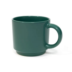 350ML Solid Color Ceramic Mug – White, Green, Grey & Pink Variants