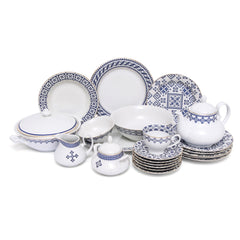 45Pcs Dinner Set Blue Sapphire