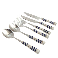 6Pcs Cutlery Set Silver 8 X 3 Inch At-10