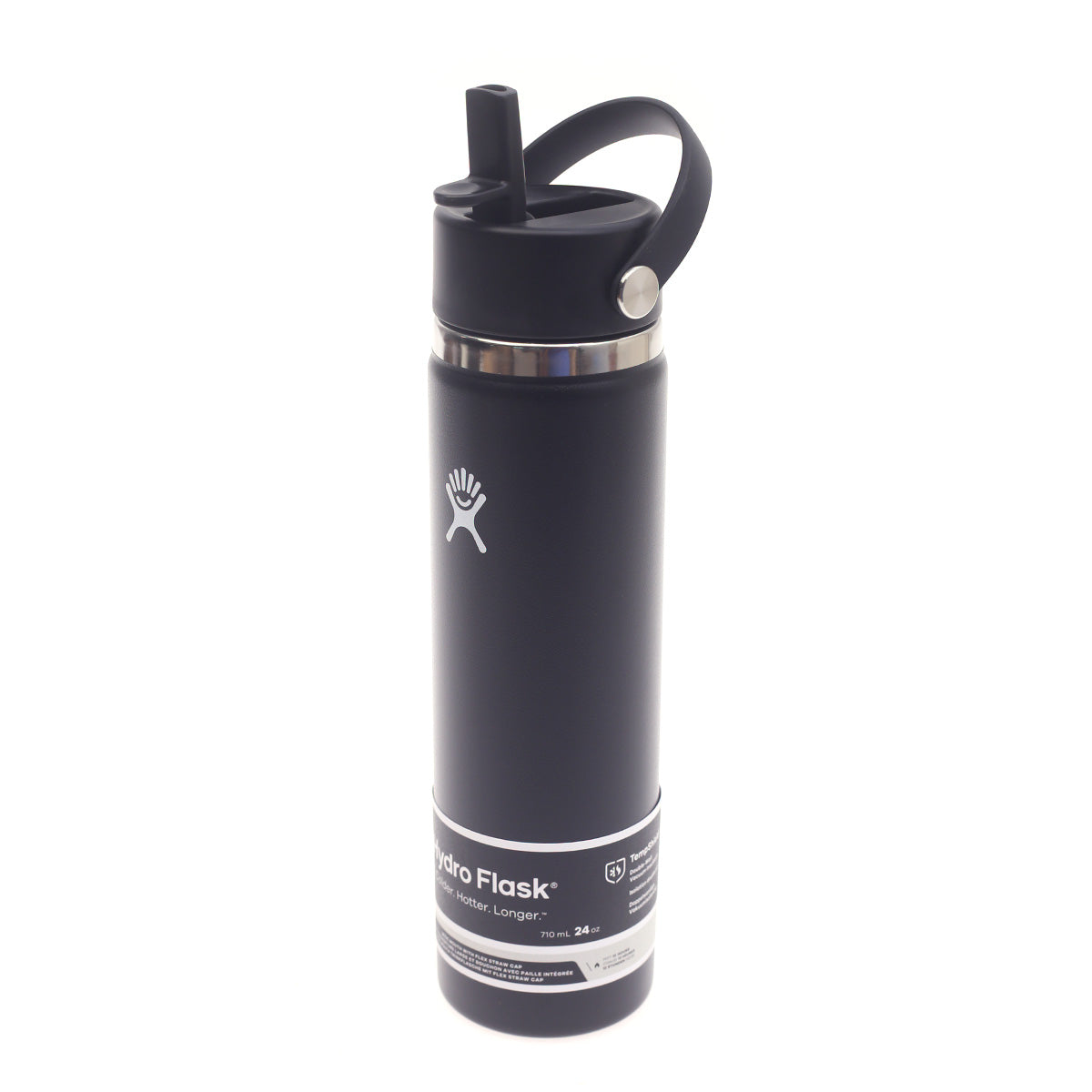 Hydro Flask 24oz Wide Mouth Bottle – Black | Insulated Stainless Steel Water Bottle