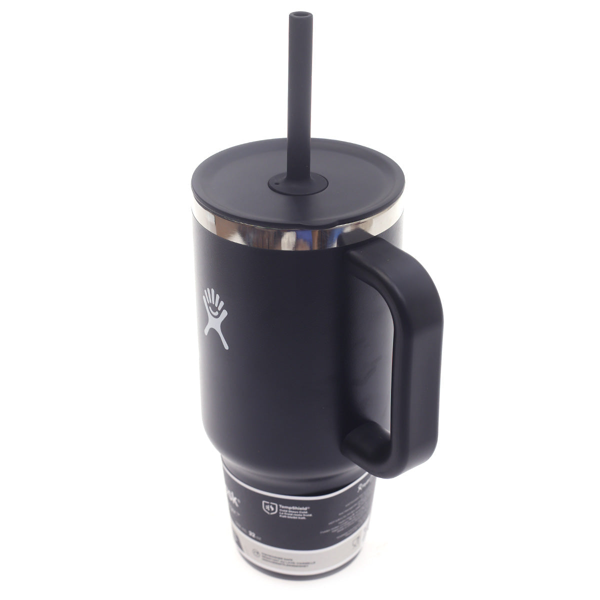 Hydro Flask 32oz All Around Travel Tumbler – Black | Large Insulated Mug with Handle & Straw Lid