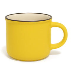 Mug With Tilt Black Edge – Mehroon, Green, Yellow