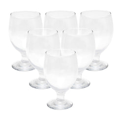 6Pcs S.Stem Glass Bingo 350ml SNV-009
