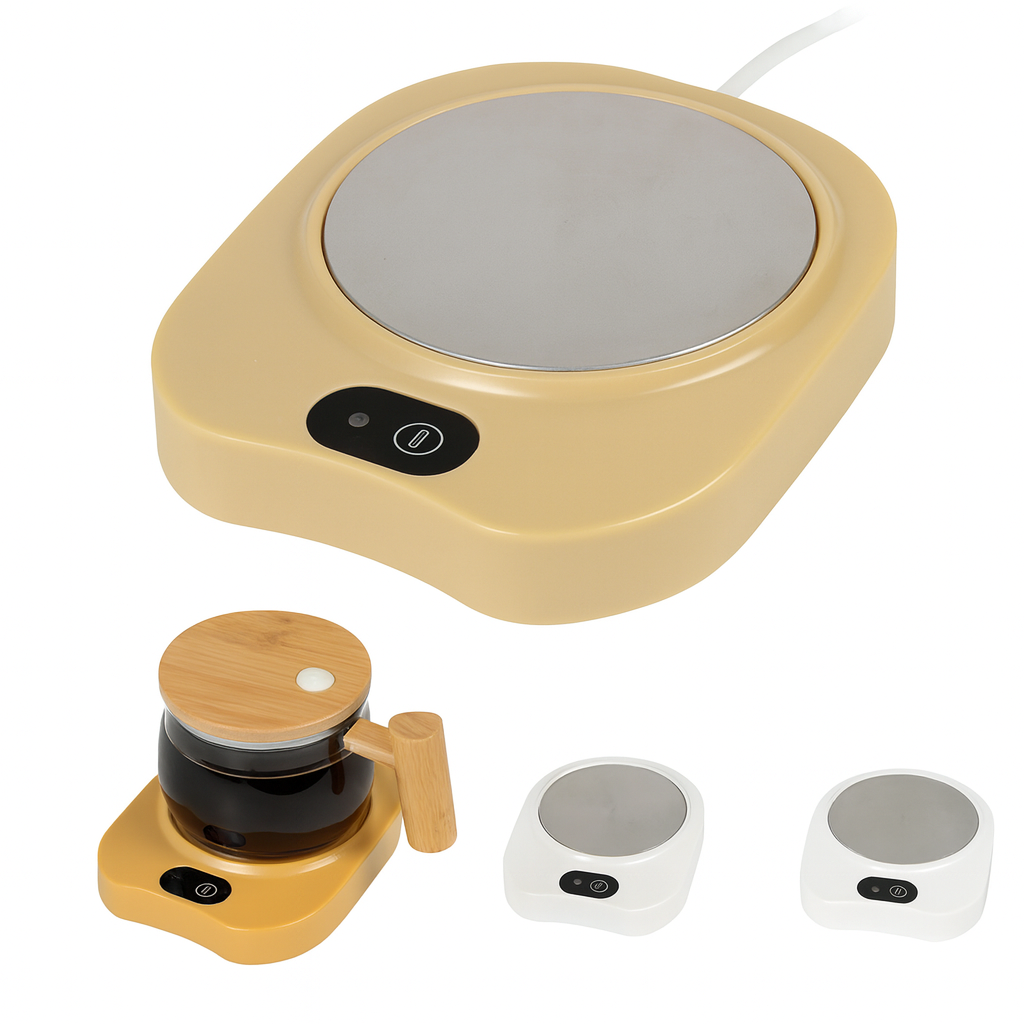 Electric Cup Warmer – Coffee & Tea Mug Heating Plate with Touch Control (Assorted Colors)