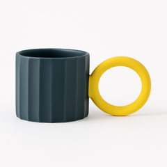 Ceramic Mug 420ml Collection – Red, Blue, Yellow &amp; Dark Green