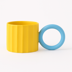 Ceramic Mug 420ml Collection – Red, Blue, Yellow &amp; Dark Green