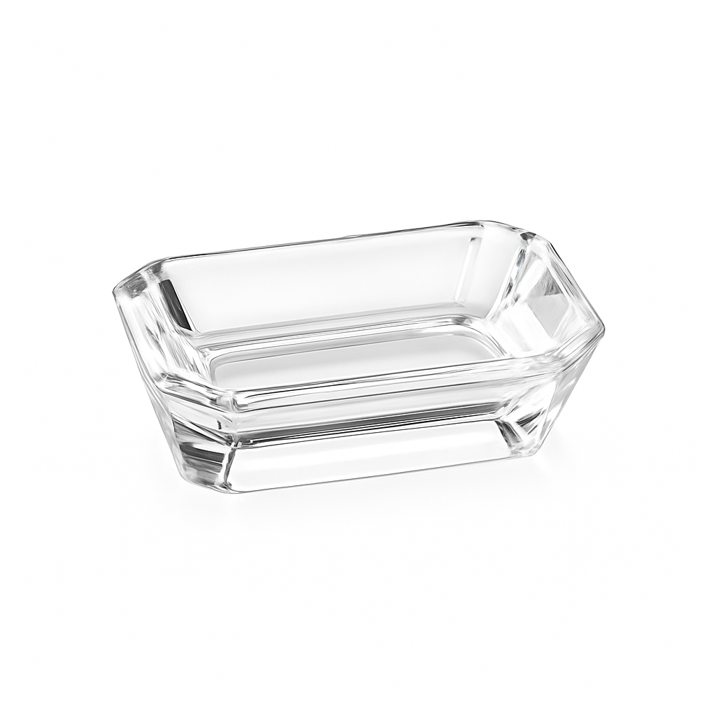 Acrylic Soap Dish 12.5×8.5×3 cm – Clear Bathroom Accessory
