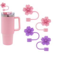 1 pc Assorted Silicone Flower Straw Stoppers – Waterproof & Dustproof Cap –