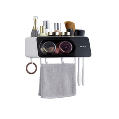 ECOCO Wall-Mounted Toothbrush Rack (E2111) – Multifunctional Bathroom Organizer
