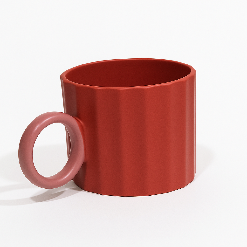 Ceramic Mug 420ml Collection – Red, Blue, Yellow &amp; Dark Green