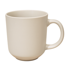 500ML Ceramic Mug with Raw Base – Blue, White & Grey Variants