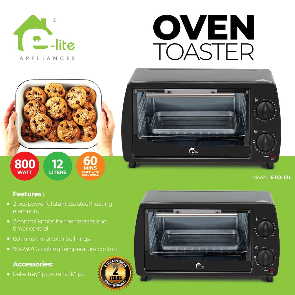 OVEN TOASTER 12 LITER - ETO-12L - 2 YEARS WARRANTY