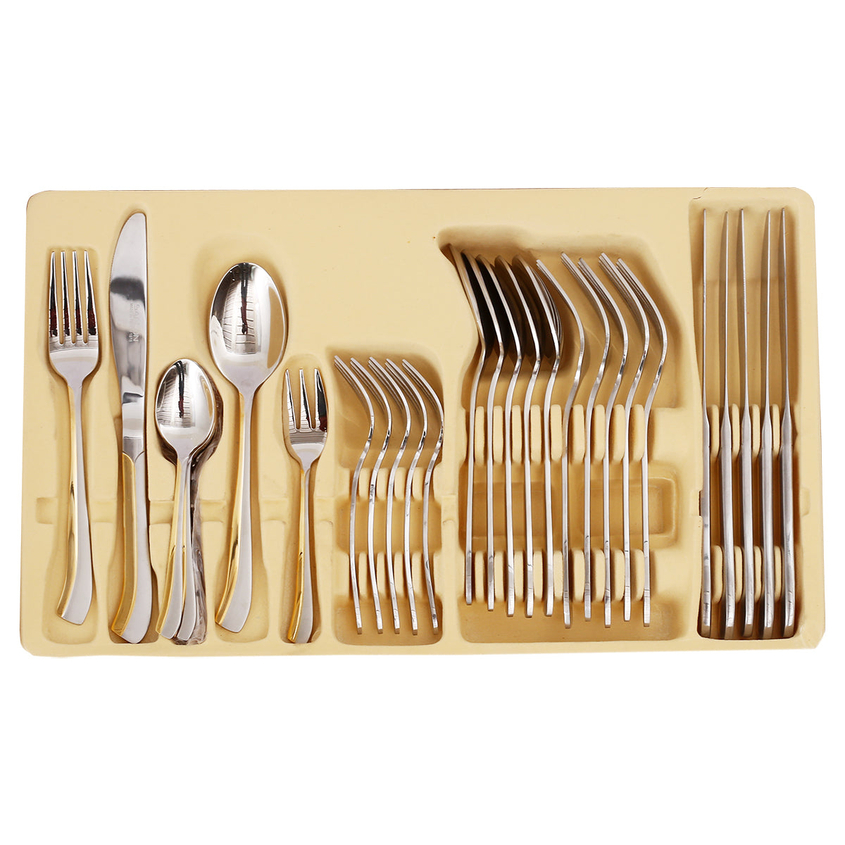 SAFLON 30PCS CUTLERY SET 054 SILVER 936