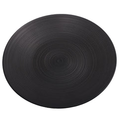 RICE PLATE BLACK LINE 10.5INCH 14499-6