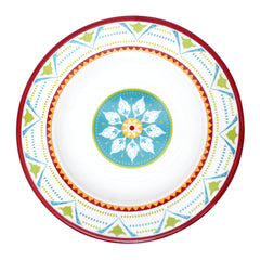 Festive Red Melamine Deep Plate