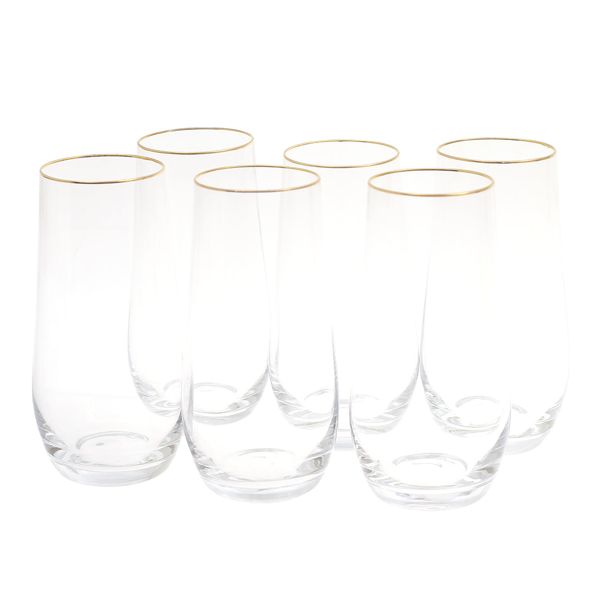 CB02-09 6Pcs Glass Set 550ml Gold Danny CB02-09 - Habitt