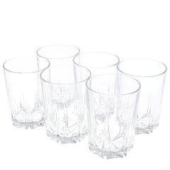 6pcs Tumbler Glass transparent 52882 - Habitt