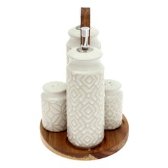 OIL & VINEGAR SET WHITE.Z237-362 - Habitt