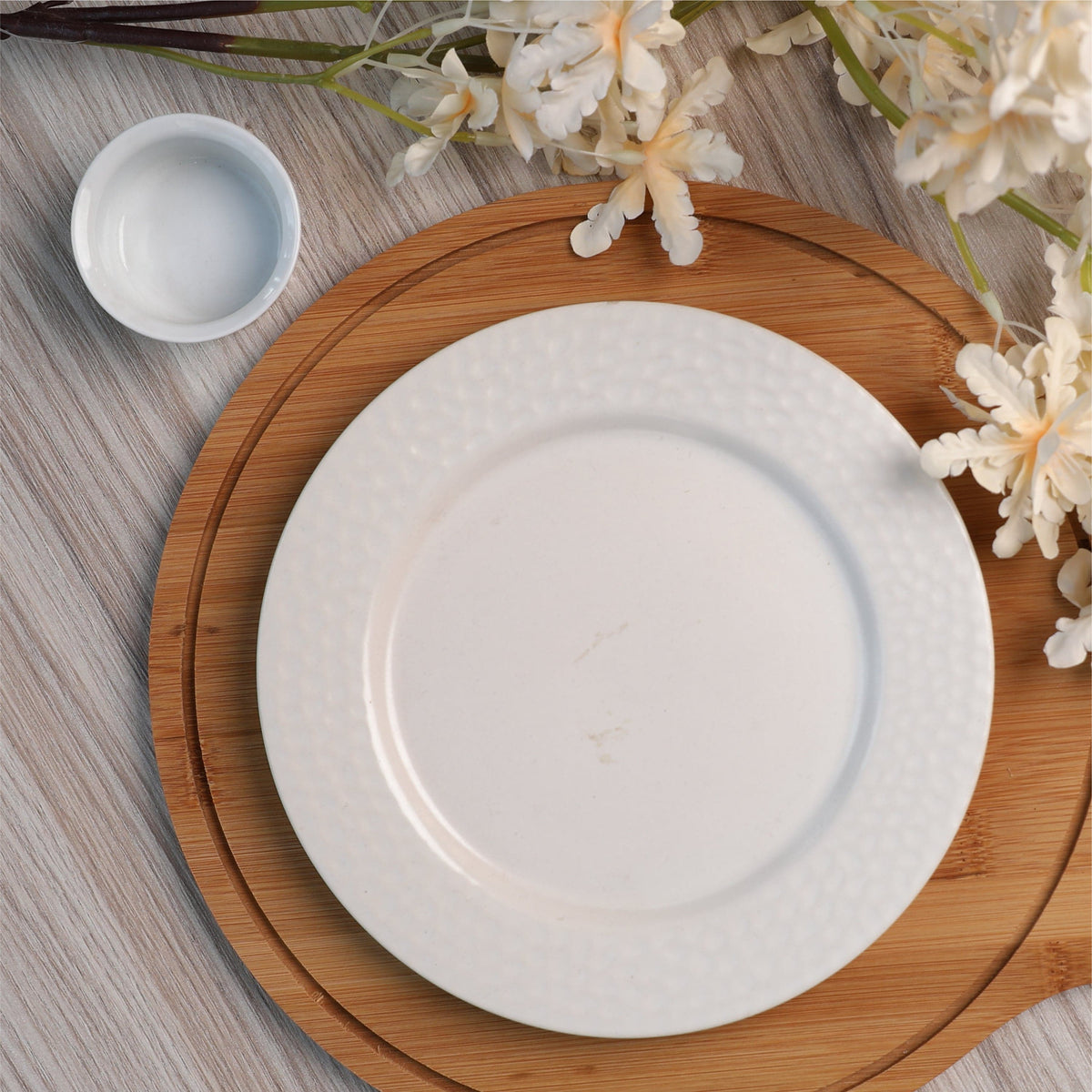 Dinner Plate.Ceramic.White