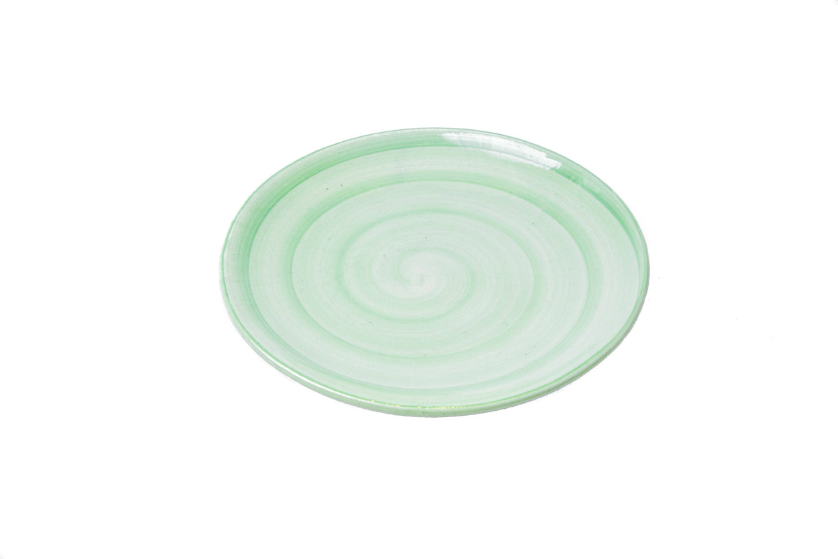 Half plate Plain Green