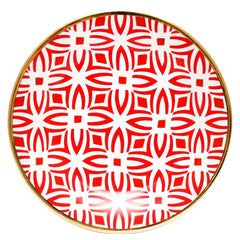 Jaal Red Quarter Plates