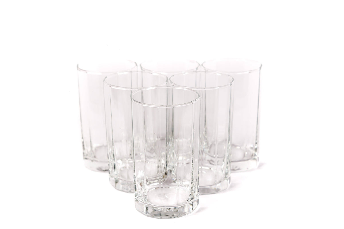 6Pcs Glass Victoria Hi Ball 295ml - Habitt