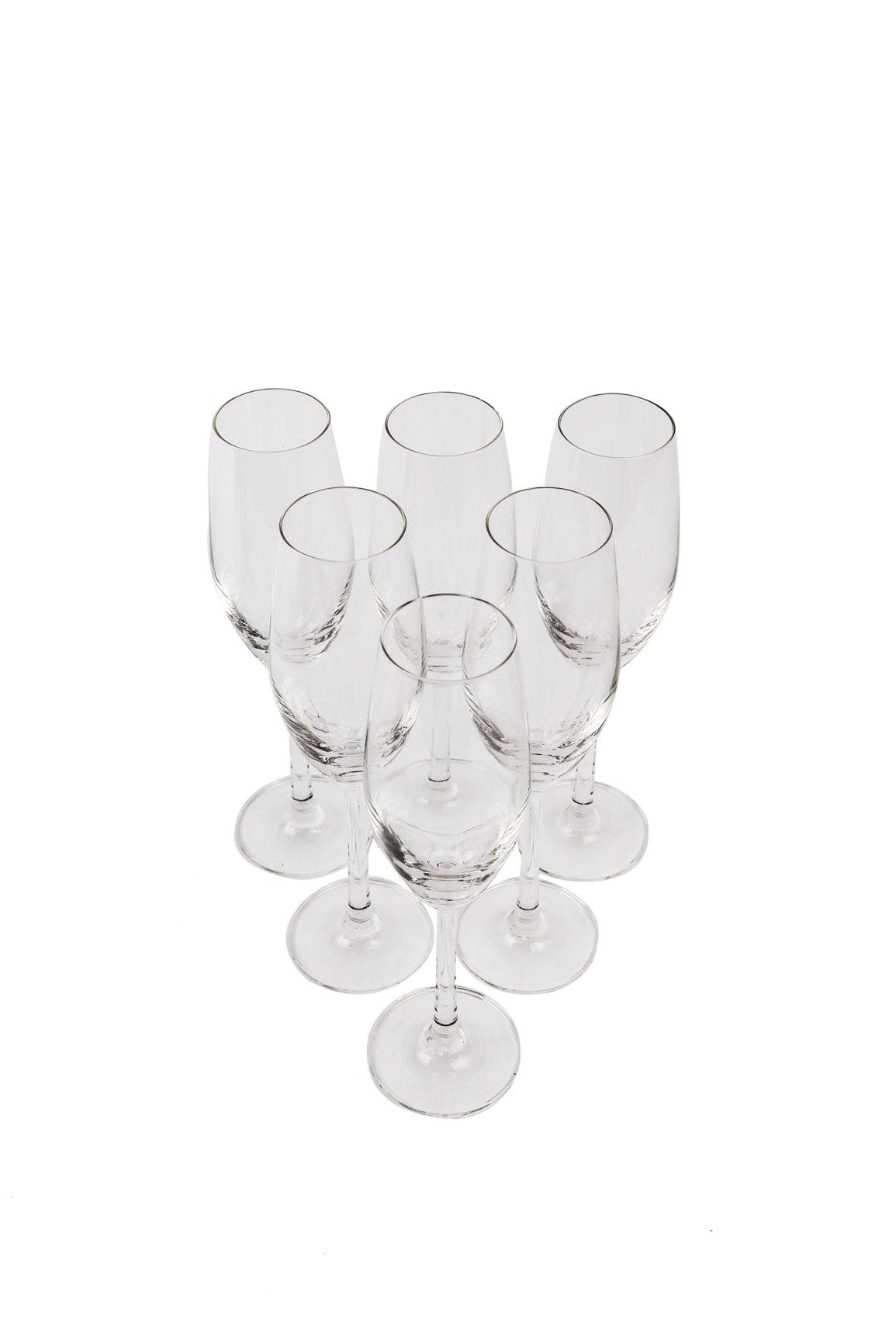 6Pcs L.Stem Sante Flute .210ml.1026F07E - Habitt