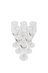 6Pcs L.Stem Sante Flute .210ml.1026F07E - Habitt