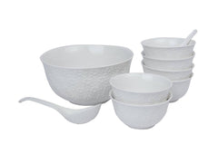 14pcs soup set White