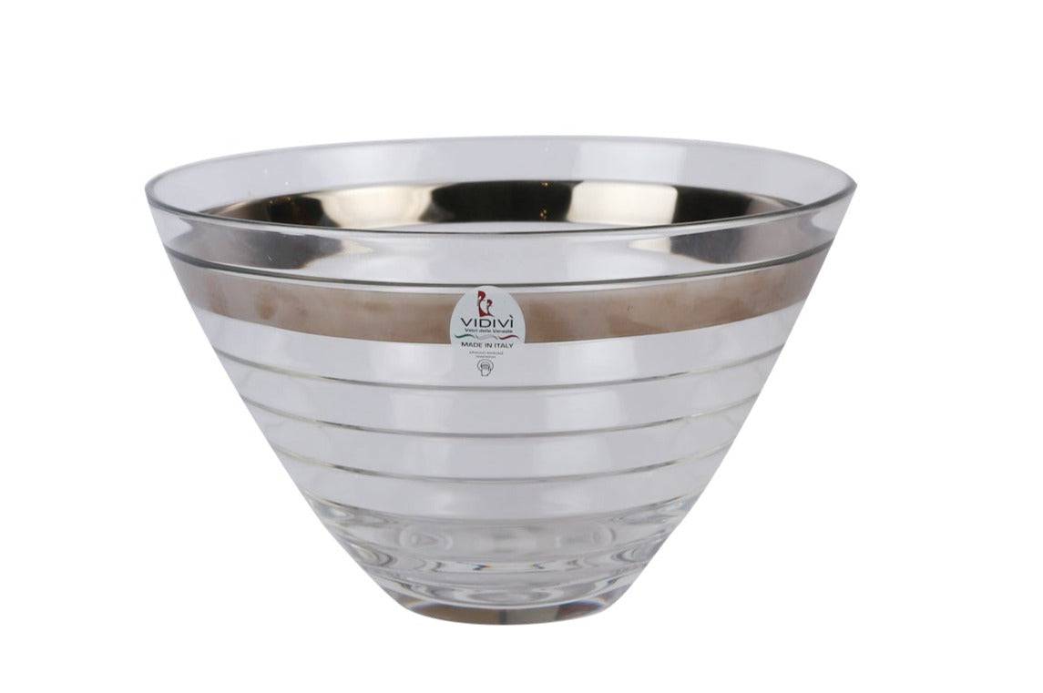 BAGUETTE BOWL WITH PLATINUM 25CM 65272M