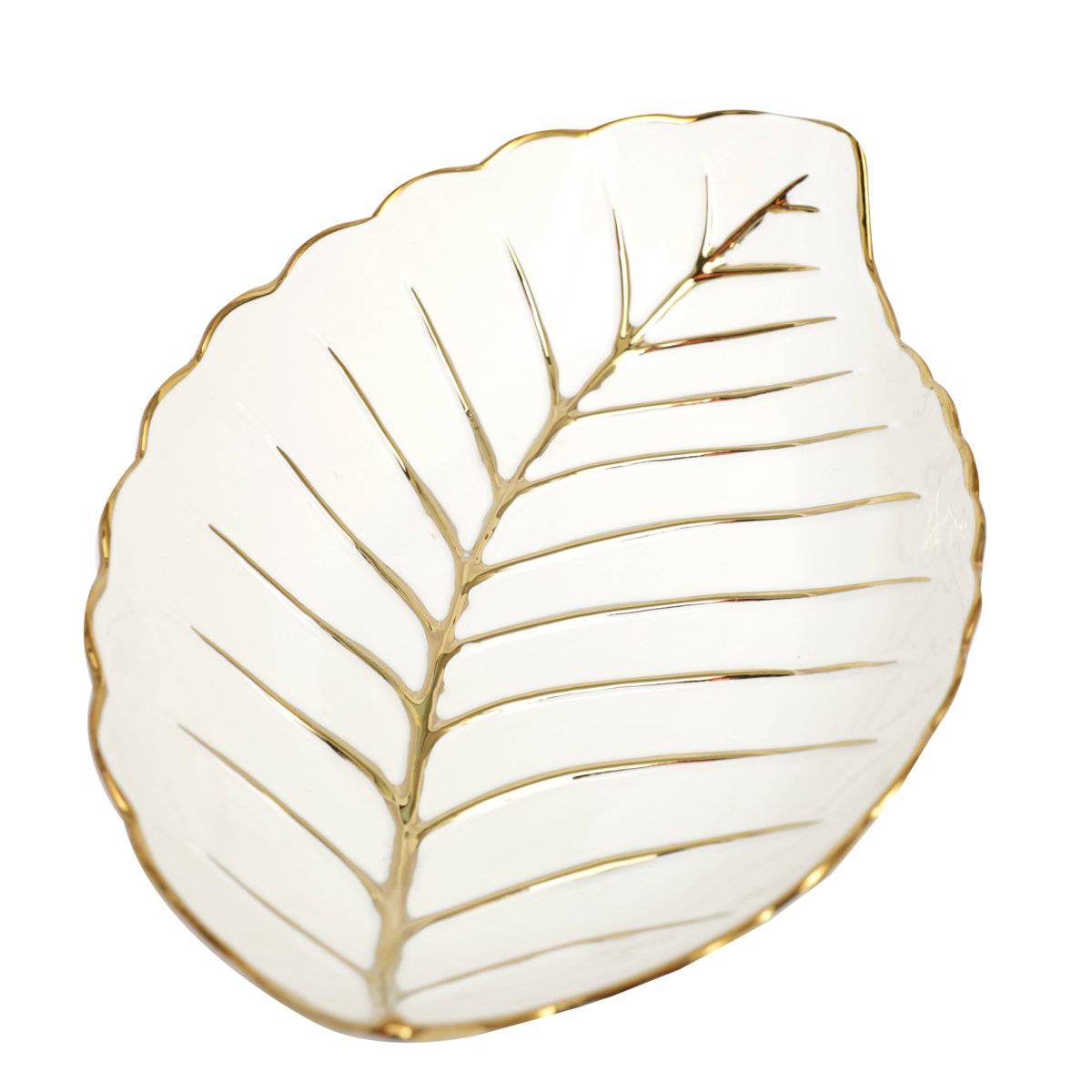 ELEGANT SERVING SHALLOW LEAF